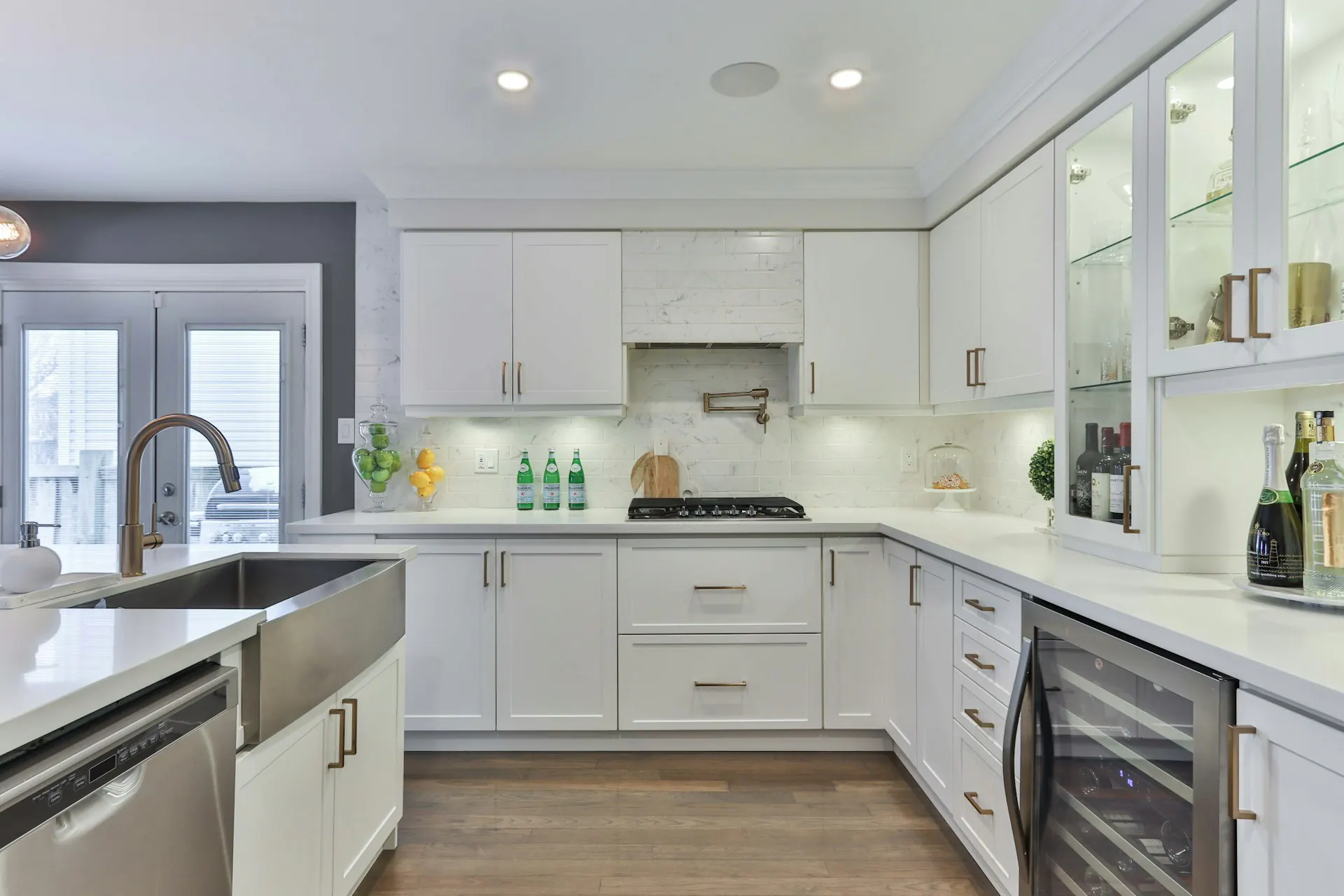 Classic Ridgewood NJ Victorian-era kitchen — white wooden cabinetry, traditional proportions, timeless finish